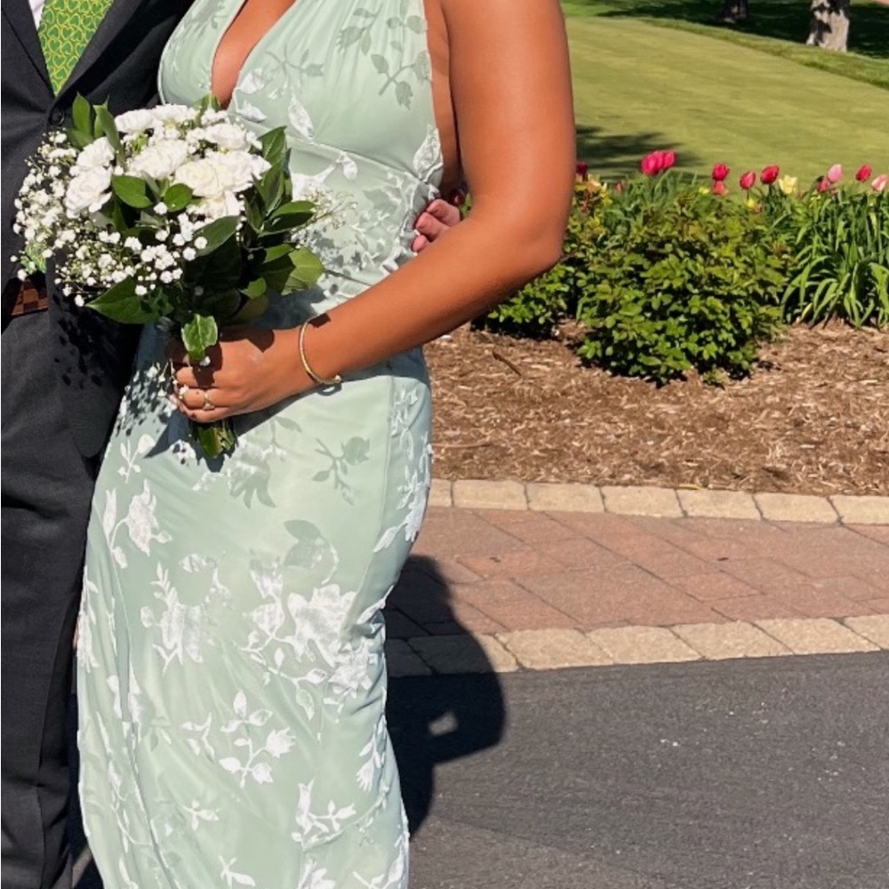 Hello Molly Mint Green Floral Dress